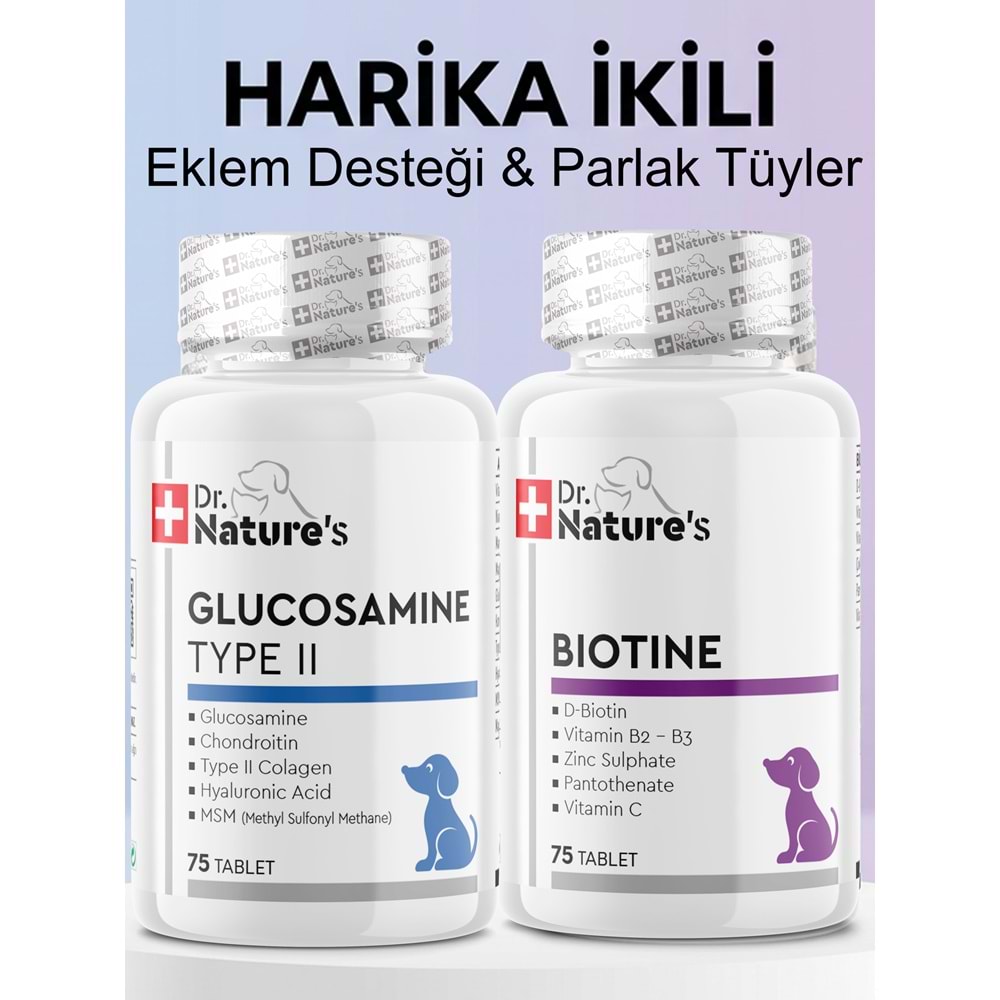 KÖPEKLER İÇİN BİOTİN VE GLUKOZAMİN 2 ÜRÜN
