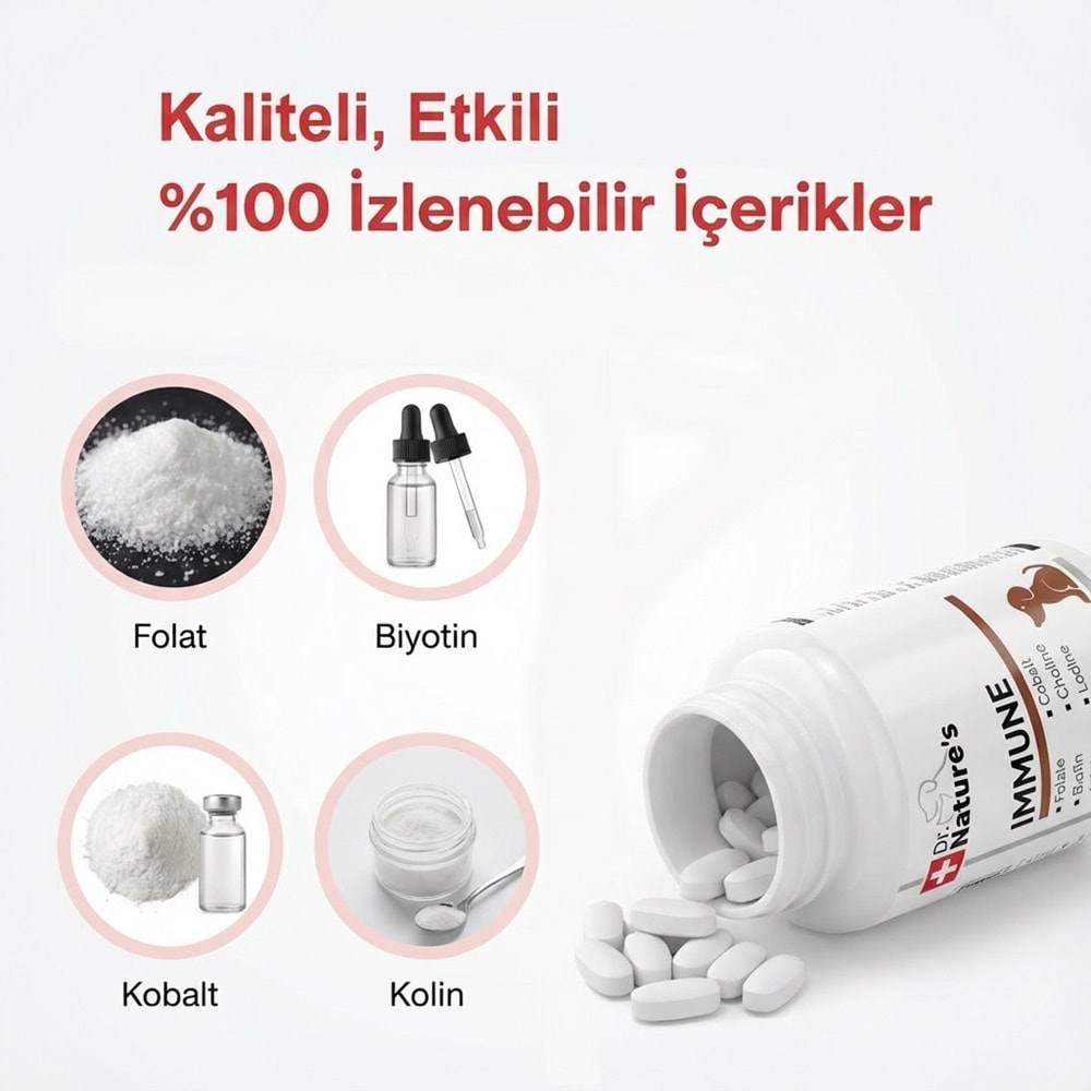 Köpekler İçin Immune Destek – Bağışıklık Sistemi Güçlendirici (75 Tablet)
