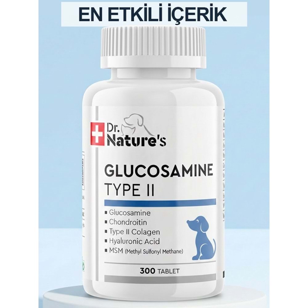 Köpekler İçin Glukozamin Tablet – Eklem ve Kıkırdak Desteği, Hareket Kabiliyeti Takviyesi (300Tablet)