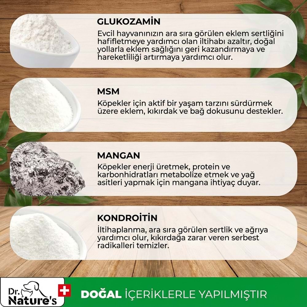 Köpekler İçin Glukozamin Tablet – Eklem ve Kıkırdak Desteği, Hareket Kabiliyeti Takviyesi (300Tablet)