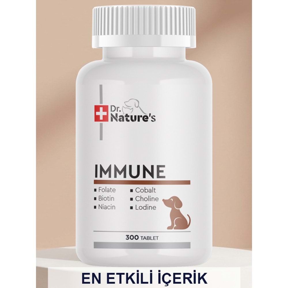 Köpekler İçin Immune Destek – Bağışıklık Sistemi Güçlendirici (300 Tablet)