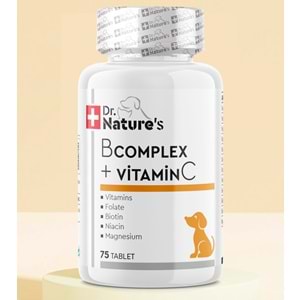 Köpekler İçin B-Complex C Vitamini – Enerji Metabolizması ve Sinir Sistemi Desteği Sağlayan 75 Tablet