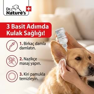 Kedi Köpek Kulak Temizleyici Solüsyon – Hassas kulak Bakımı 50 ml