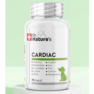 Drnatures DOG CARDİAC Köpek Kalp Yetmezliği Besin Takviyesi (75 Tablet)
