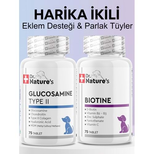 KÖPEKLER İÇİN BİOTİN VE GLUKOZAMİN 2 ÜRÜN