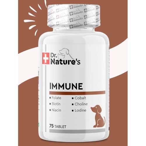 Drnatures DOG IMMUNE Köpekler için multivitamin besin takviyesi( 75 Tablet)