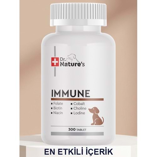 Köpekler İçin Immune Destek – Bağışıklık Sistemi Güçlendirici (300 Tablet)