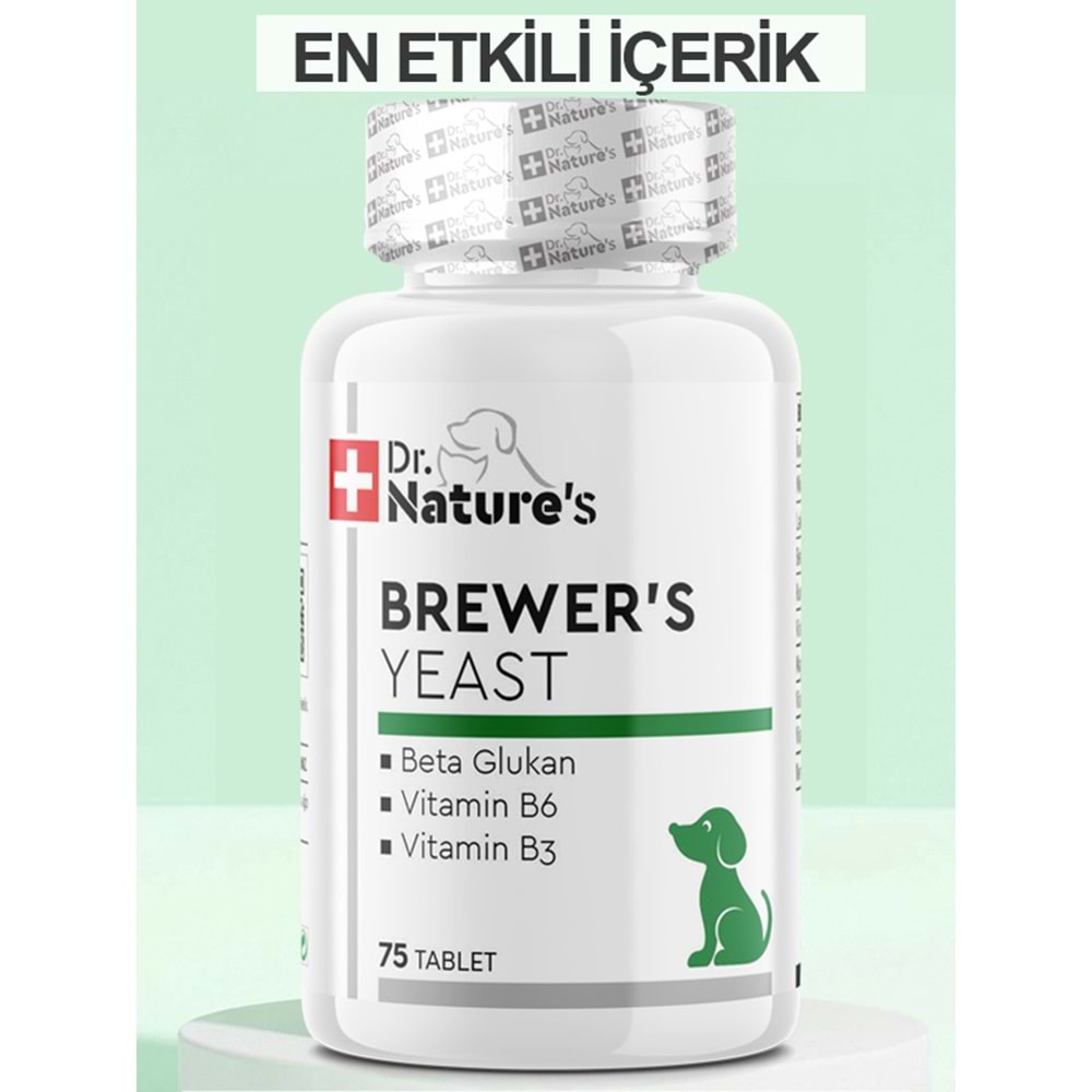 Brewer’s Yeast Köpekler İçin Deri ve Tüy Desteği 75 Tablet
