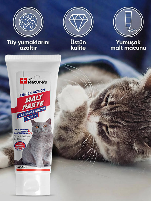 Kedi Maltı ve Somon Yağı Seti – 2 Adet Malt Macunu + 1 Adet Omega 3 Somon Yağı