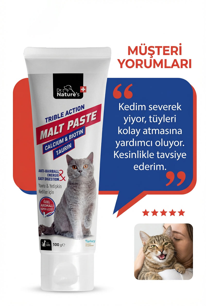 Kedi Maltı ve Somon Yağı Seti – 2 Adet Malt Macunu + 1 Adet Omega 3 Somon Yağı