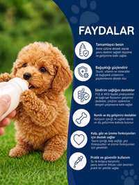 Puppy Milk Yavru Köpek ve Hamile Anne Köpek Besleyici Süt Tozu Taurin ve Prebiyotik Takviyeli 200 Gr