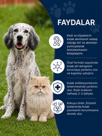 Kedi ve Köpekler İçin Kulak Temizleme Solüsyonu