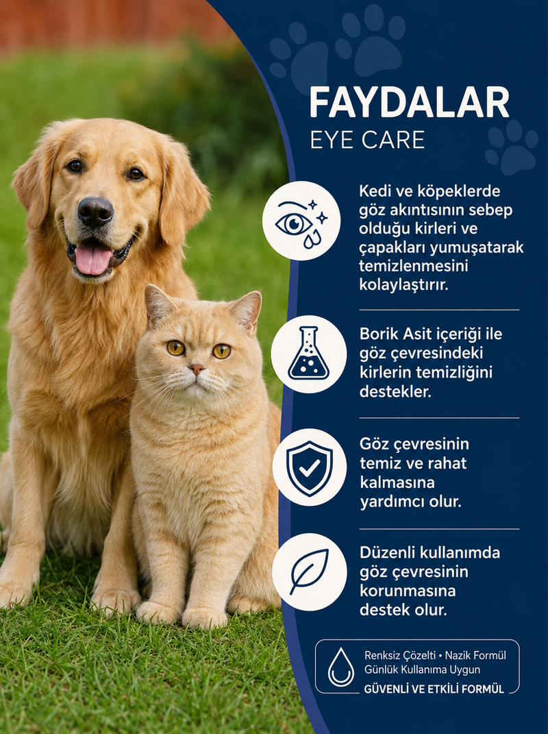 Kedi ve Köpekler İçin Göz Bakım Solüsyonu