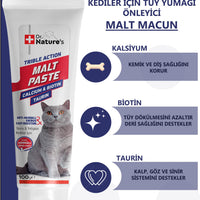 Kediler İçin Malt Macun Tüy Yumağı ve Sindirim Desteği 100gr