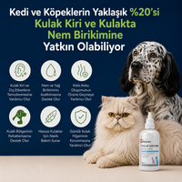 Kedi ve Köpekler İçin Kulak Temizleme Solüsyonu