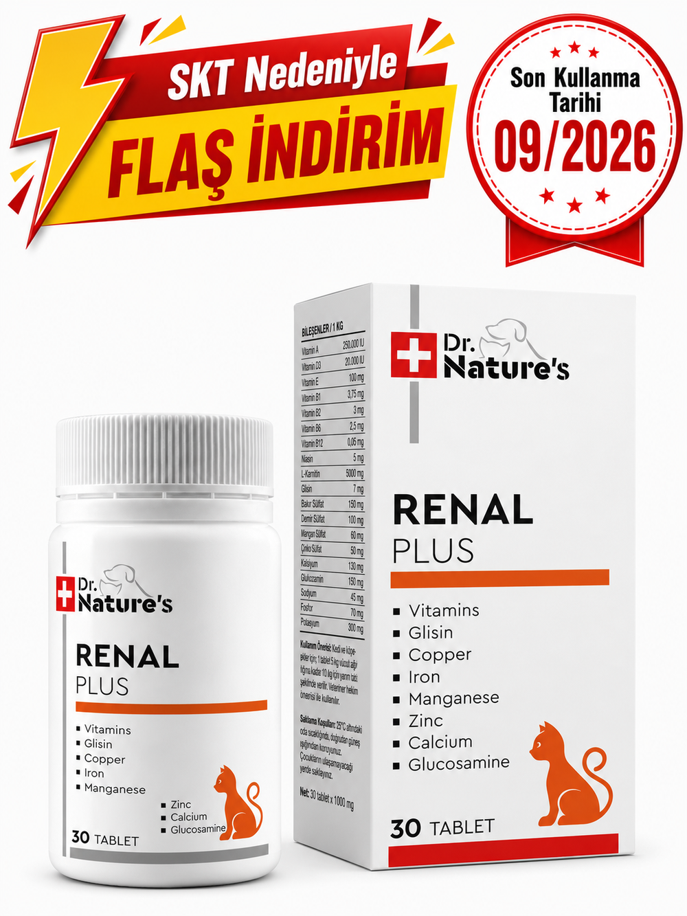 Kedi Renal Destek 30 Tablet