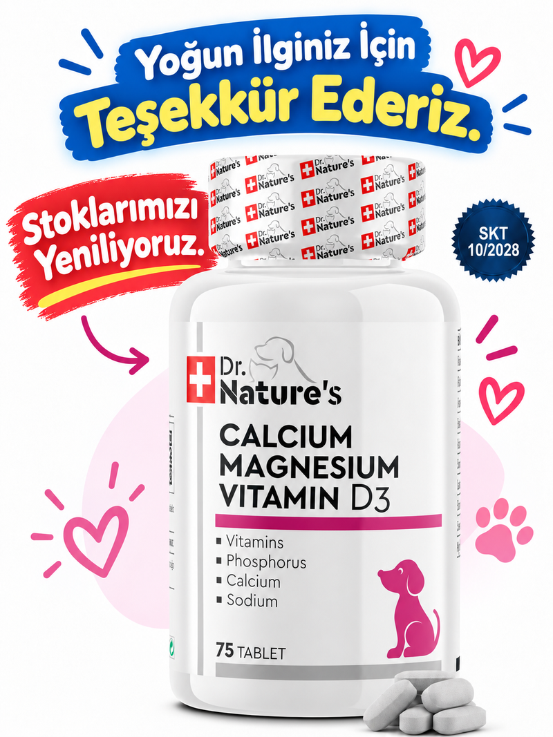 Köpek Kalsiyum 75 Tablet