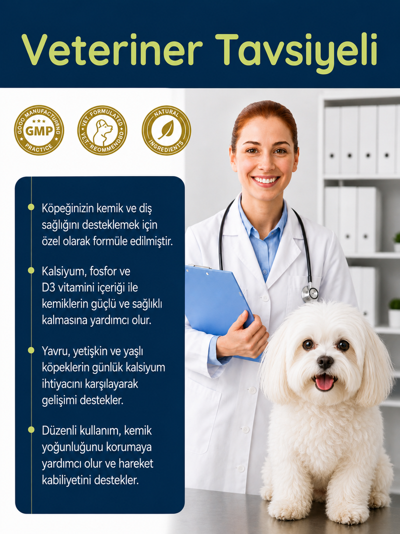 Köpek Kalsiyum 75 Tablet