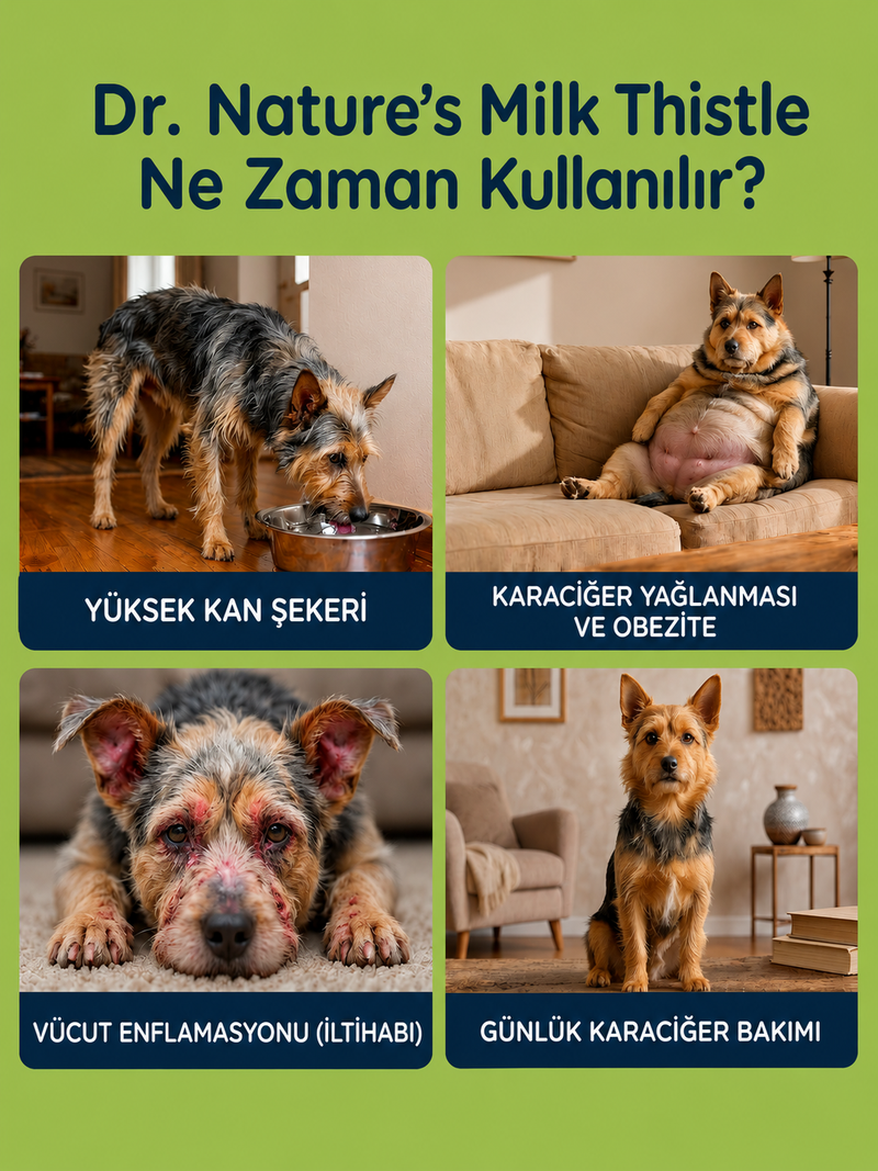 Köpek Milk Thistle ve Beta Glukan 75 Tablet