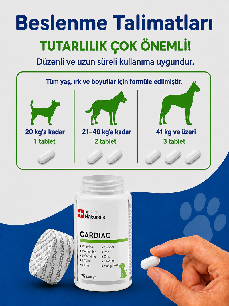 Köpek Cardiac 75 Tablet