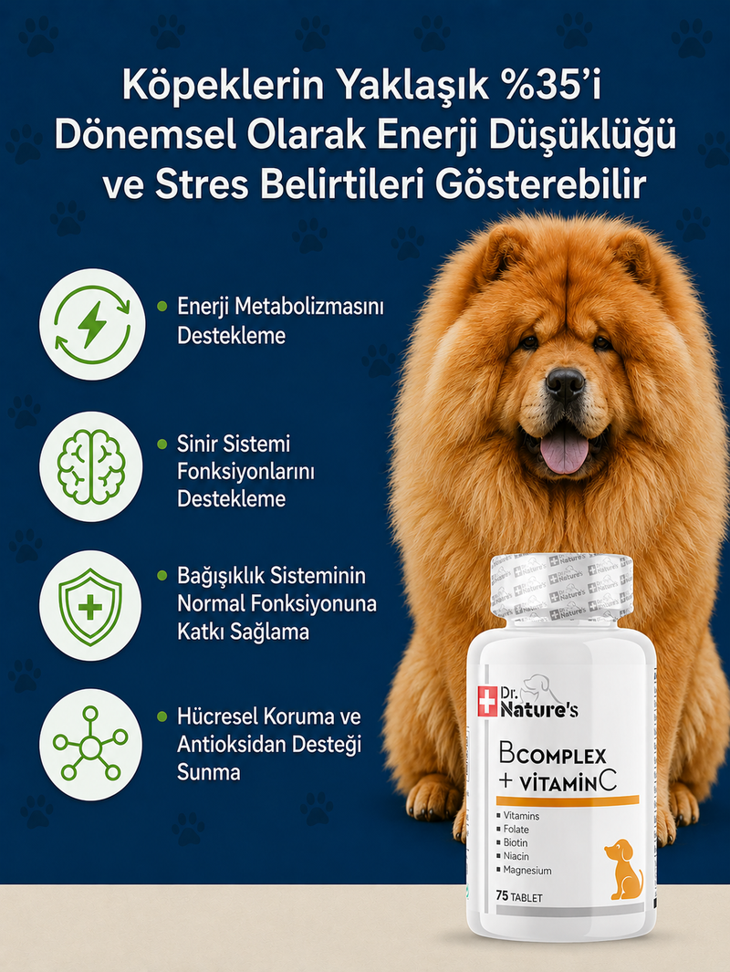 Köpek B Complex ve C Vitamini  75 Tablet
