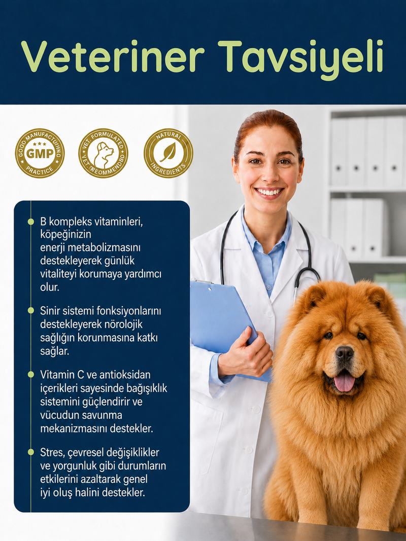 Köpek B Complex ve C Vitamini  75 Tablet