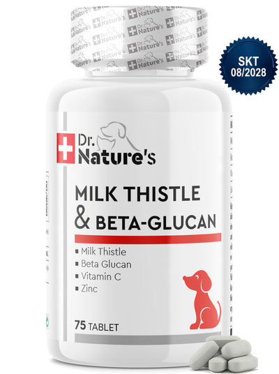 Köpek Milk Thistle ve Beta Glukan 75 Tablet