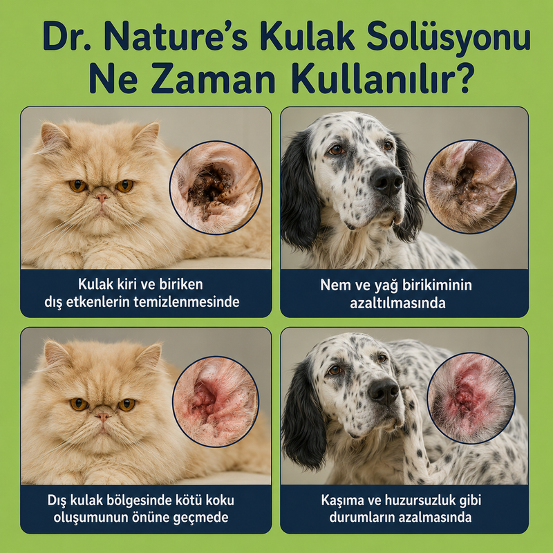 Kedi ve Köpekler İçin Kulak Temizleme Solüsyonu
