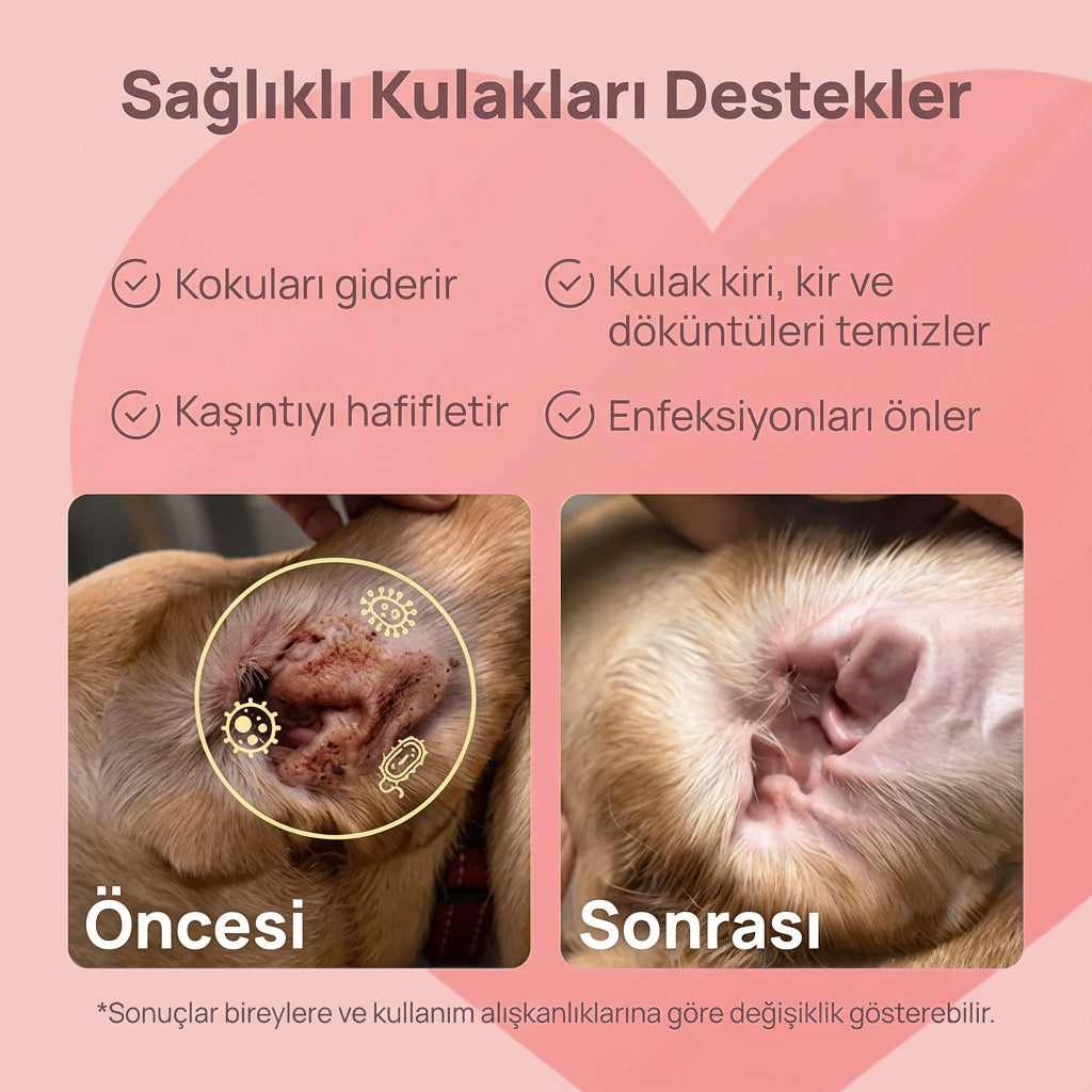 Kedi ve Köpekler İçin Kulak Temizleme Solüsyonu