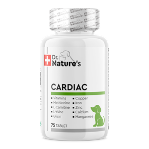 Dr. Nature’s Dog Cardiac Support | Kalp Sağlığı İçin Taurin + L-Karnitin + CoQ10 (75 Tablet)