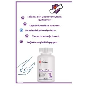 Köpekler Için Tüy dökülmesini azaltan Sağlığı Besin Takviyesi( 300 Tablet)